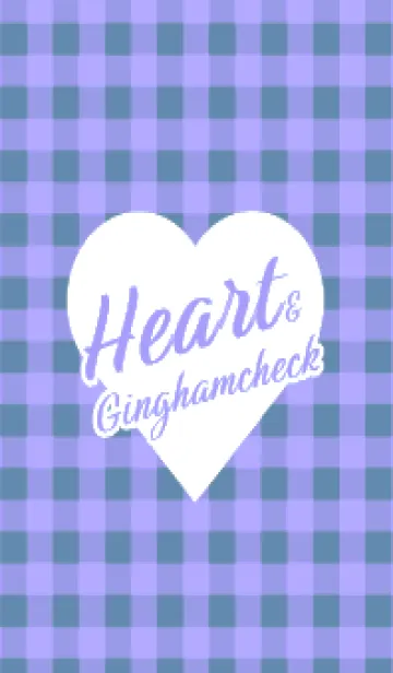 [LINE着せ替え] ハート ギンガムチェック 48の画像1