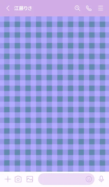 [LINE着せ替え] ハート ギンガムチェック 48の画像2