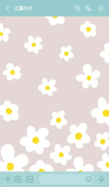 [LINE着せ替え] 白い花 斜め 舞う17の画像2