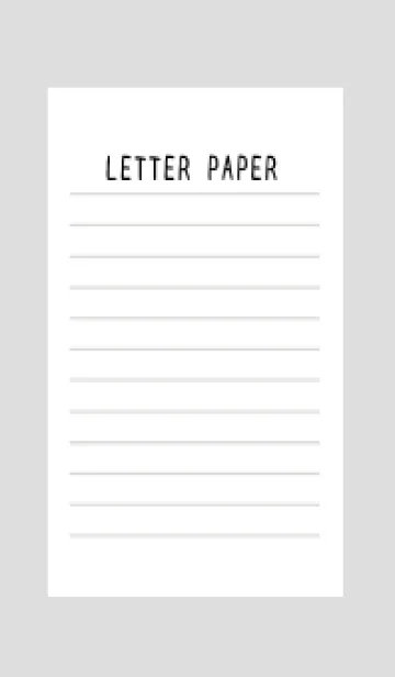 [LINE着せ替え] 便箋の着せかえ/グレイの画像1