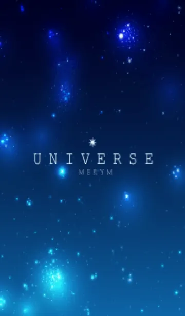 [LINE着せ替え] Universe Blue - STARの画像1