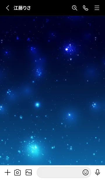 [LINE着せ替え] Universe Blue - STARの画像2