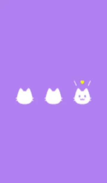 小さな猫(パープル07)の着せ替えメイン画像