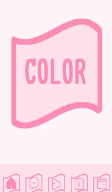 [LINE着せ替え] pink color P31の画像1