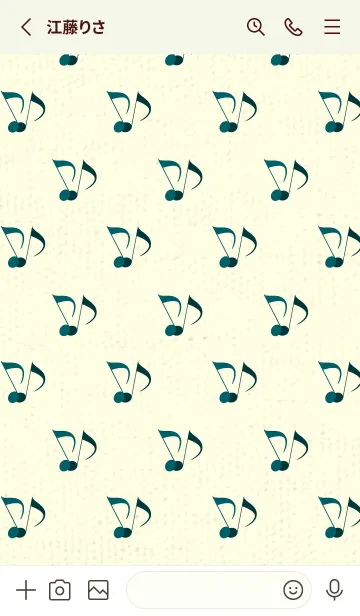 [LINE着せ替え] Clef dot ディープティールグリーンの画像2