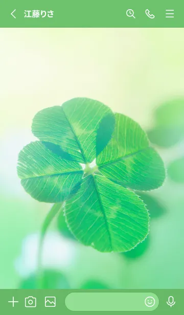 [LINE着せ替え] Real Lucky Clover 4-leaf #1-7の画像2