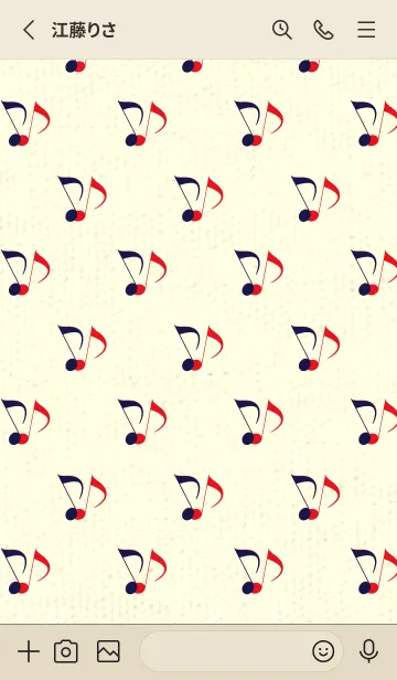 [LINE着せ替え] Clef dot 鉄紺の画像2