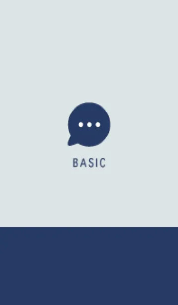 [LINE着せ替え] Simple&Basic ネイビー&ベージュの画像1