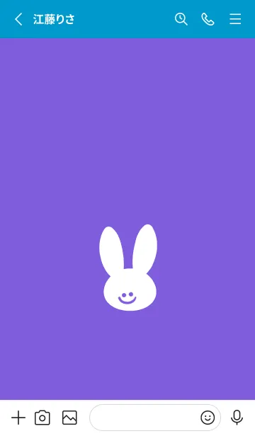 [LINE着せ替え] ホワイト ラビット 187の画像2