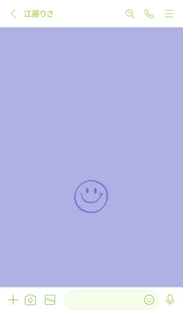 [LINE着せ替え] シンプル ミニ スマイル 8の画像2