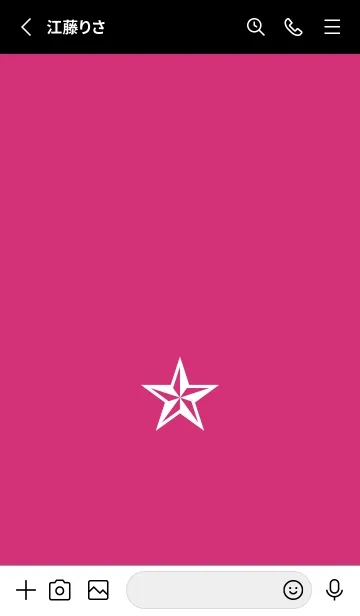 [LINE着せ替え] シンプル ロック スター _5の画像2
