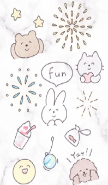 [LINE着せ替え] わくわく♡violet04_1の画像1