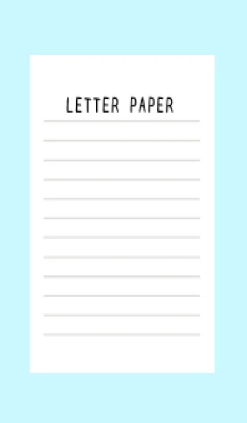 [LINE着せ替え] 便箋の着せかえ/ライトブルーの画像1
