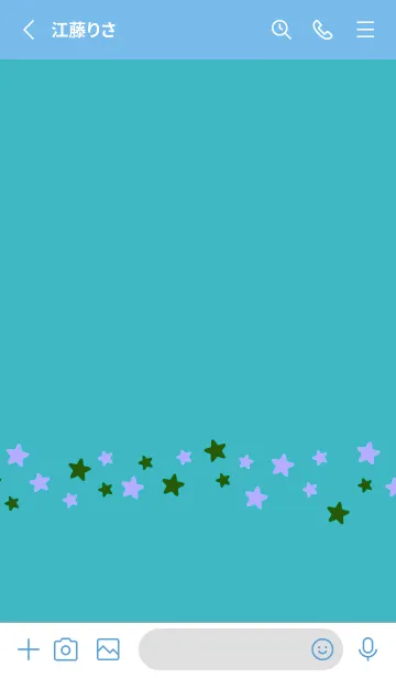 [LINE着せ替え] シンプル カラー スター 91の画像2