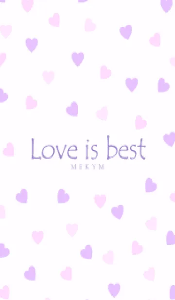 [LINE着せ替え] Love is best PURPLE PINK-MEKYM 4の画像1