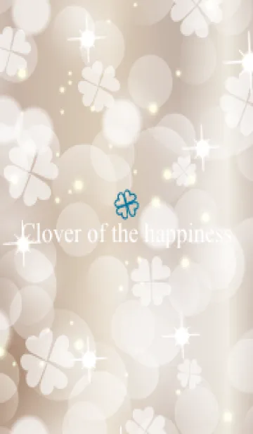 [LINE着せ替え] Clover of the happiness -BEIGE- 95の画像1