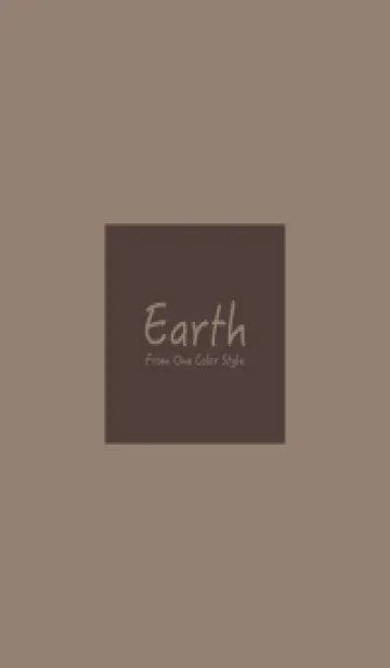 [LINE着せ替え] Earth / シンプルブラウンの画像1