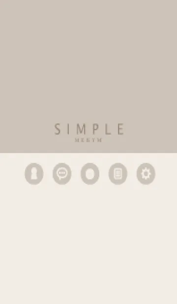 [LINE着せ替え] SIMPLE-ICON BROWN 2の画像1