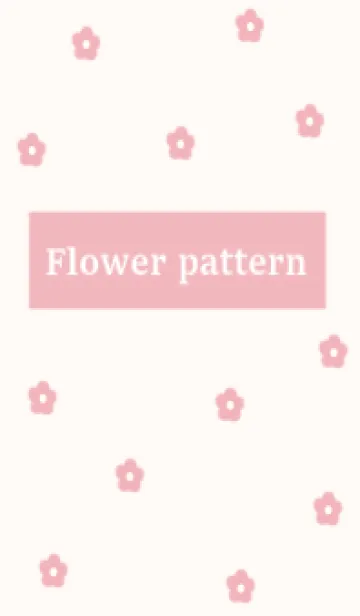 [LINE着せ替え] flower pattern (sweetpink)の画像1