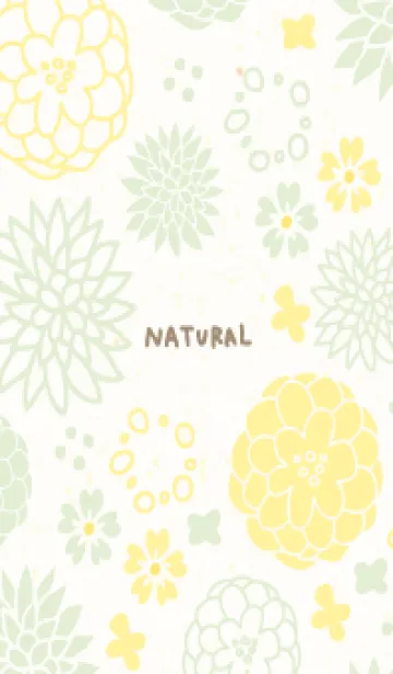 [LINE着せ替え] 北欧風 花 くすみカラー11の画像1