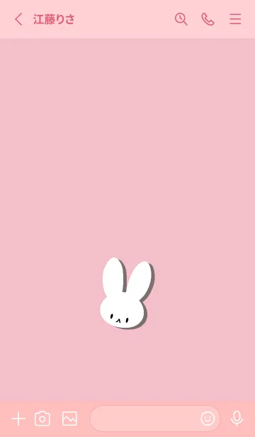 [LINE着せ替え] ホワイト ラビット 190の画像2