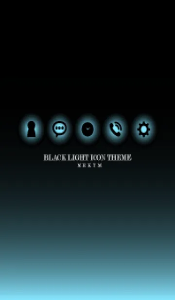 [LINE着せ替え] BLACK-LIGHT ICON THEME 4の画像1