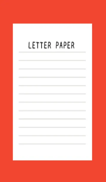 [LINE着せ替え] 便箋の着せかえ/レッドの画像1