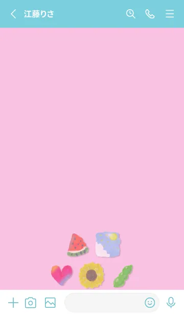 [LINE着せ替え] 夏色の着せかえ2の画像2