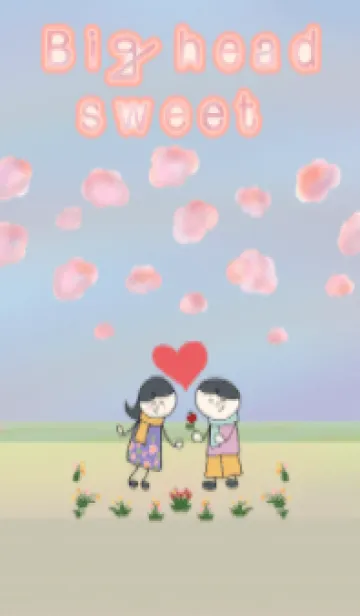 [LINE着せ替え] Big head sweet.の画像1