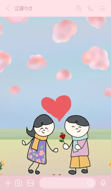 [LINE着せ替え] Big head sweet.の画像2