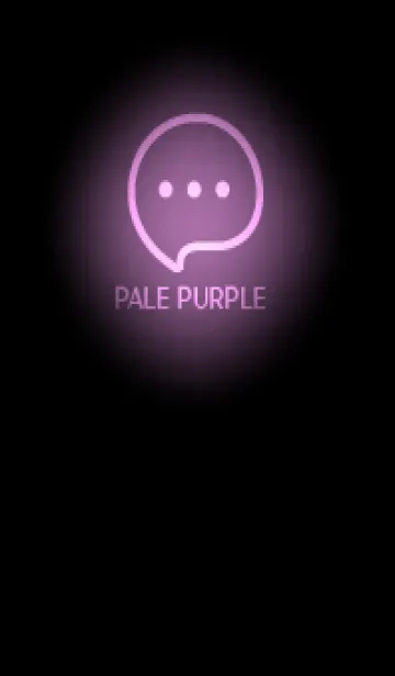 [LINE着せ替え] Pale Purple Neon Theme V4 (JP)の画像1