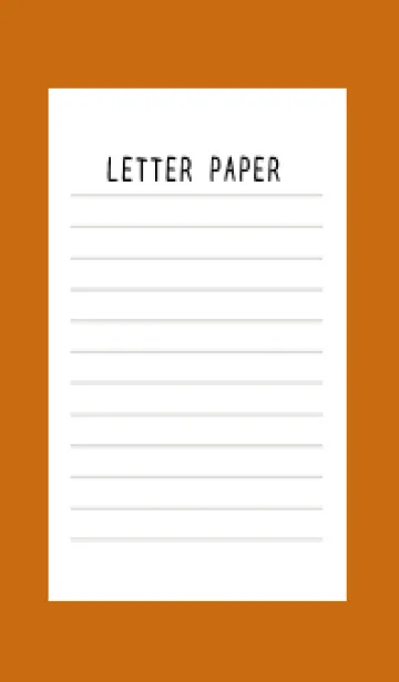 [LINE着せ替え] 便箋の着せかえ/テラコッタの画像1