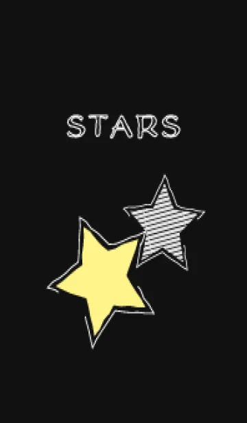 [LINE着せ替え] きらきら星 黒色の画像1