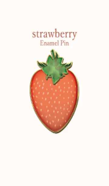 [LINE着せ替え] strawberry Enamel Pin 53の画像1