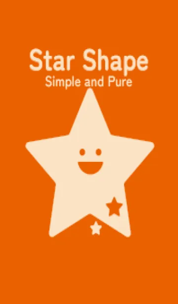 [LINE着せ替え] 星型の着せかえ 朱色の画像1