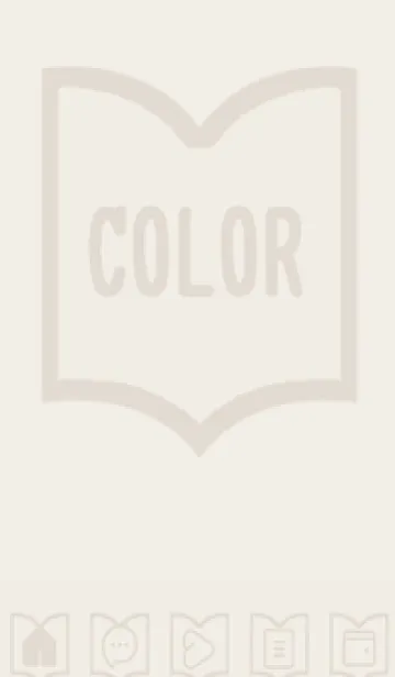 [LINE着せ替え] brown color Q32の画像1