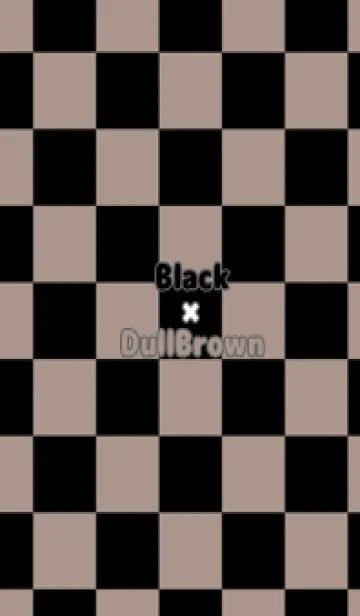 [LINE着せ替え] ブラック■くすみブラウン.TKCの画像1