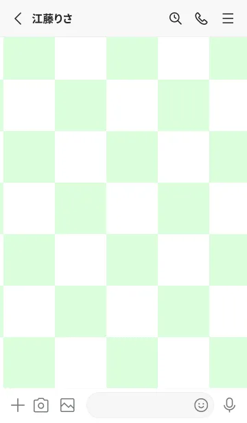 [LINE着せ替え] ホワイト■パステルグリーン2.TKCの画像2