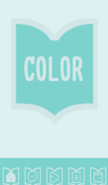 [LINE着せ替え] green color Q70の画像1