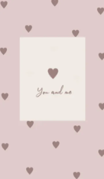 [LINE着せ替え] pattern_heart (rose brown)の画像1