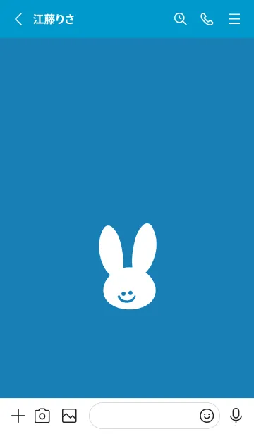 [LINE着せ替え] ホワイト ラビット 185の画像2