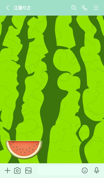 [LINE着せ替え] watermelon Enamel Pin 8の画像2