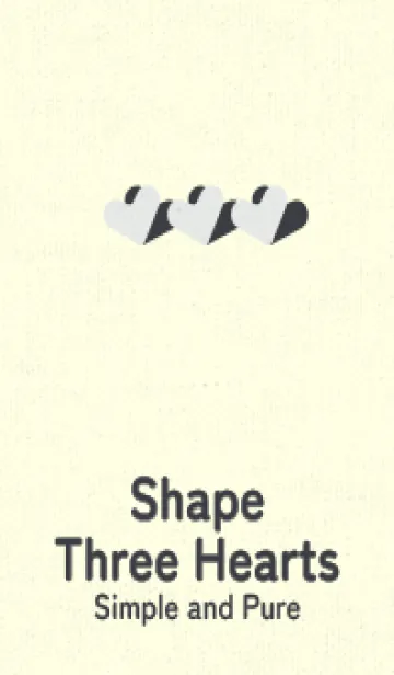 [LINE着せ替え] 3つのハート型の着せかえ Frosty rayの画像1