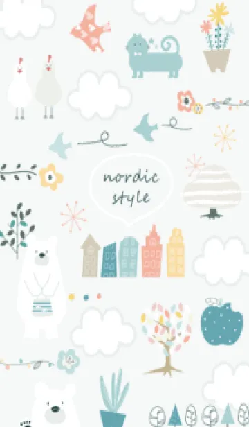 [LINE着せ替え] おしゃれ気分♡bluegreen06_1の画像1