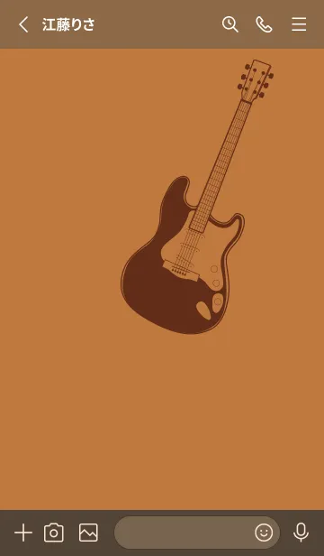 [LINE着せ替え] ELECTRIC GUITAR CLR タンの画像2