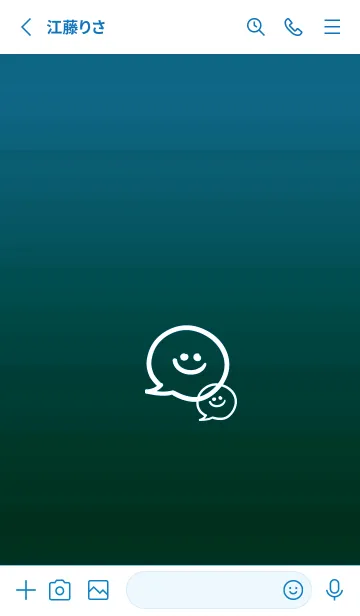 [LINE着せ替え] フキダシスマイル 23の画像2