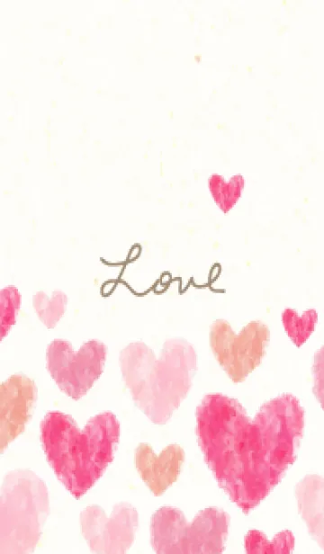 [LINE着せ替え] ハート 横2の画像1