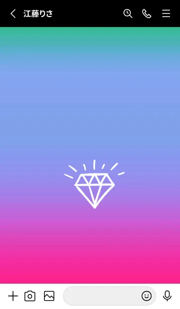[LINE着せ替え] グラデーション ダイアモンド  279の画像2