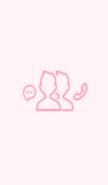 [LINE着せ替え] Simple Pink シンプルピンクの画像1