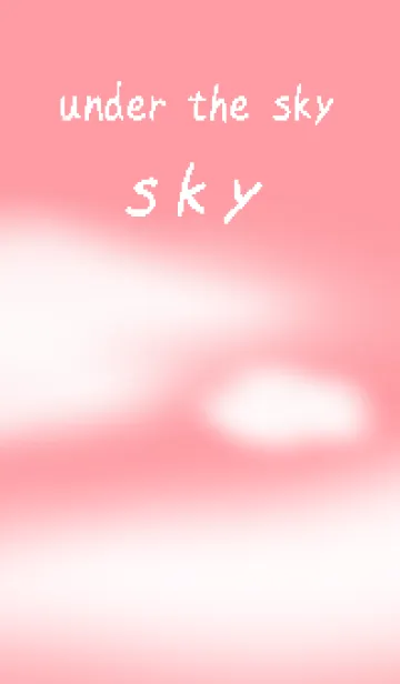 [LINE着せ替え] 空の景色/雲/sky/夕焼け空のピンク1(夕方)の画像1